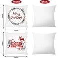 thumbnail image 2 of 4-pack Christmas tree covers Merry Christmas for sofa bedroom decorative pillow case, 2 of 5