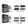 thumbnail image 1 of TEC Front Rear Ceramic Brake Pads Kit for Car 2003-2007 Jeep Liberty KTC-100437, 1 of 10