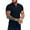 Navy Blue, variant on Sherrylily Men Short Sleeve Casual Slim Fit Polo Shirts Cut Shirts