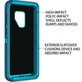 thumbnail image 3 of RegSun for Galaxy S9Case,Shockproof 3-Layer Full Body Protection [Without Screen Protector] Rugged Heavy Duty High Impact Hard Cover Case for Samsung Galaxy S9,Turquoise, 3 of 7