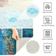 thumbnail image 3 of Yayeee Bath Rugs for Bathroom Floor Set of 2 Non Slip Fluffy Soft Absorbent Mat, Blue Sea, 3 of 7