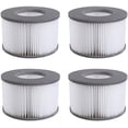 thumbnail image 1 of Replacement Filter For Mspa Hot Tub Replacement Filter Cartridge Water Filter Filter For Hot Tub Hot Submarine And Spa Inflatable Pool Water Filter Model From 2020 (4Pcs), 1 of 4