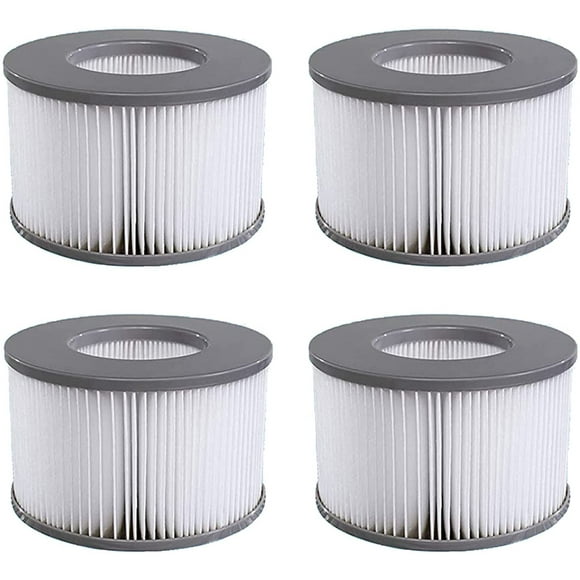 Replacement Filter For Mspa Hot Tub Replacement Filter Cartridge Water Filter Filter For Hot Tub Hot Submarine And Spa Inflatable Pool Water Filter Model From 2020 (4Pcs)