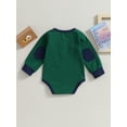 thumbnail image 4 of Mialoley Bébé Garçons Filles Sweat-Shirts Rompers Patch Patchwork Bande à Manches Longues Bébé Combinaisons Automne Bambin Vêtements Bodysuits, 4 of 9