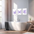 thumbnail image 6 of Butterfly Wall Art Prints Decor - Set of 3 purple room decor Poster with Framed Colorful Butterfly Wall Art Canvas Poster for Girls Bedroom Nursery Home Decor Gift (Purple), 6 of 6