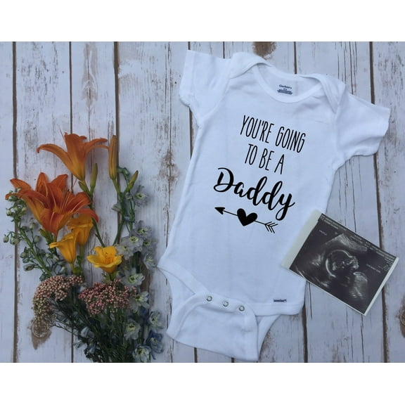Pregnancy Reveal To Husband Onesie- You'Re Going To Be A Daddy Onesie - Cute Pregnancy Announcement Shirt-Hi Dad Onesie-Surprise Onesie Cool Baby Clothing, BABY BODYSUIT LAT 4424