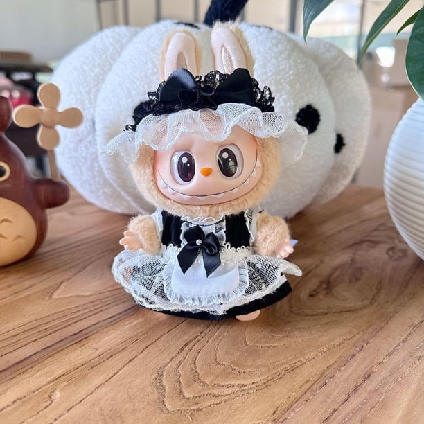 NHQZ - Vêtements De Poupée 17 Cm Pour Poupées Labubu - Set Chapeau + Bouteille + Pull - Cadeau Original