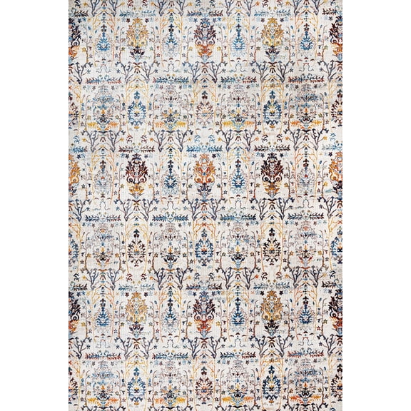 Cream Classic Area Rugs for Living Room Washable Rugs Boho Moroccan Area Rug Soft Neutral Geometric Bohemian Carpet Distressed Indoor Rug for Bedroom Dining Room Office Foldable Nonslip Rug