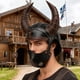 thumbnail image 2 of Máscara de con casco con cuernos para juego de rol para noche de carnaval de Halloween, 2 of 9