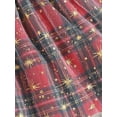 thumbnail image 5 of Gureui 2Pcs Baby Girls Christmas Outfits Reindeer Print Plaid Stitching Long-Sleeve Dress Hairband, 5 of 6