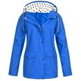 thumbnail image 1 of Manteaux d'Hiver pour Femmes Imperméables pour Femmes, Manteau de Pluie de Plein Air pour la Randonnée, Manteaux de Pluie Doublés en Molleton, Vestes de Pluie Légères à Capuche, Commandes Passées par Moi en Hiver, 1 of 3