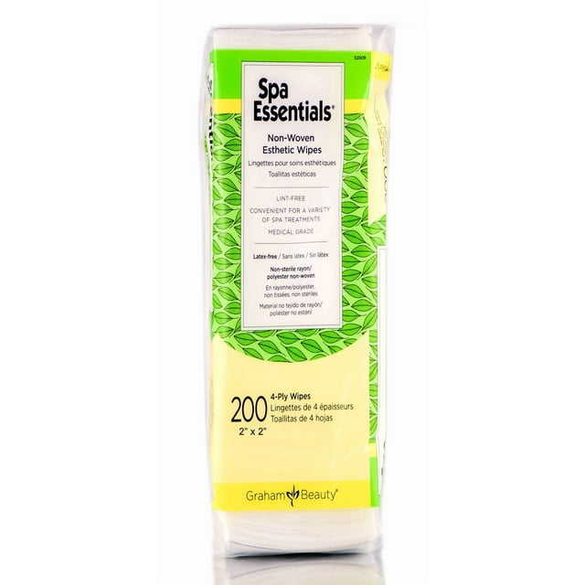 Toallitas Graham Beauty Spa Essentials, no tejidas, 2 x 2 cm