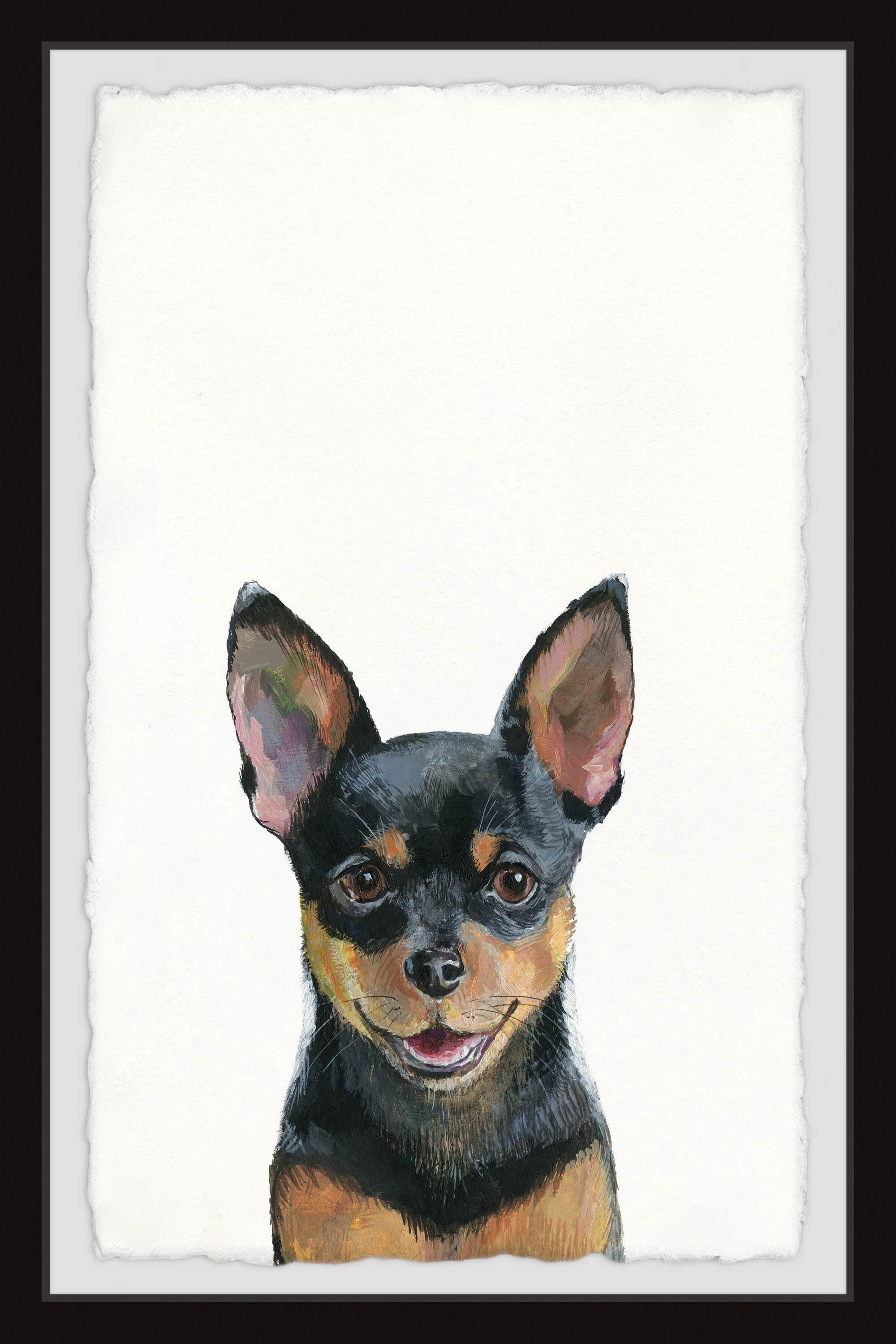 Marmont Hill "Take A Peek" Framed Painting Art Print, 12.00" x 1.50"