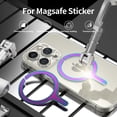 thumbnail image 2 of shiyou-Magnet Ring Sticker Metal Plate for Magsafe Premium Ultra-Thin Universal Conversion Adapter Kit for Phone Case,Wireless Charger, Car Mount, Wallet, Power Bank,2 Pack, Mirror Gap Mulitcolor 0.7, 2 of 4