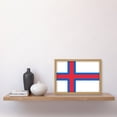 thumbnail image 2 of Faroe Islands National Flag Patriotic Vexillology World Flags Country Region Poster Artwork Framed Wall Art Print A4, 2 of 4