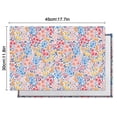 thumbnail image 6 of Pink Pioneer Flower Pattern Summer Placemats Table Placemats Set Of 4-Linen Kitchen Washable Placemats Table Mats 11.8"x17.7" Non-Slip Heat Resistant, 6 of 6