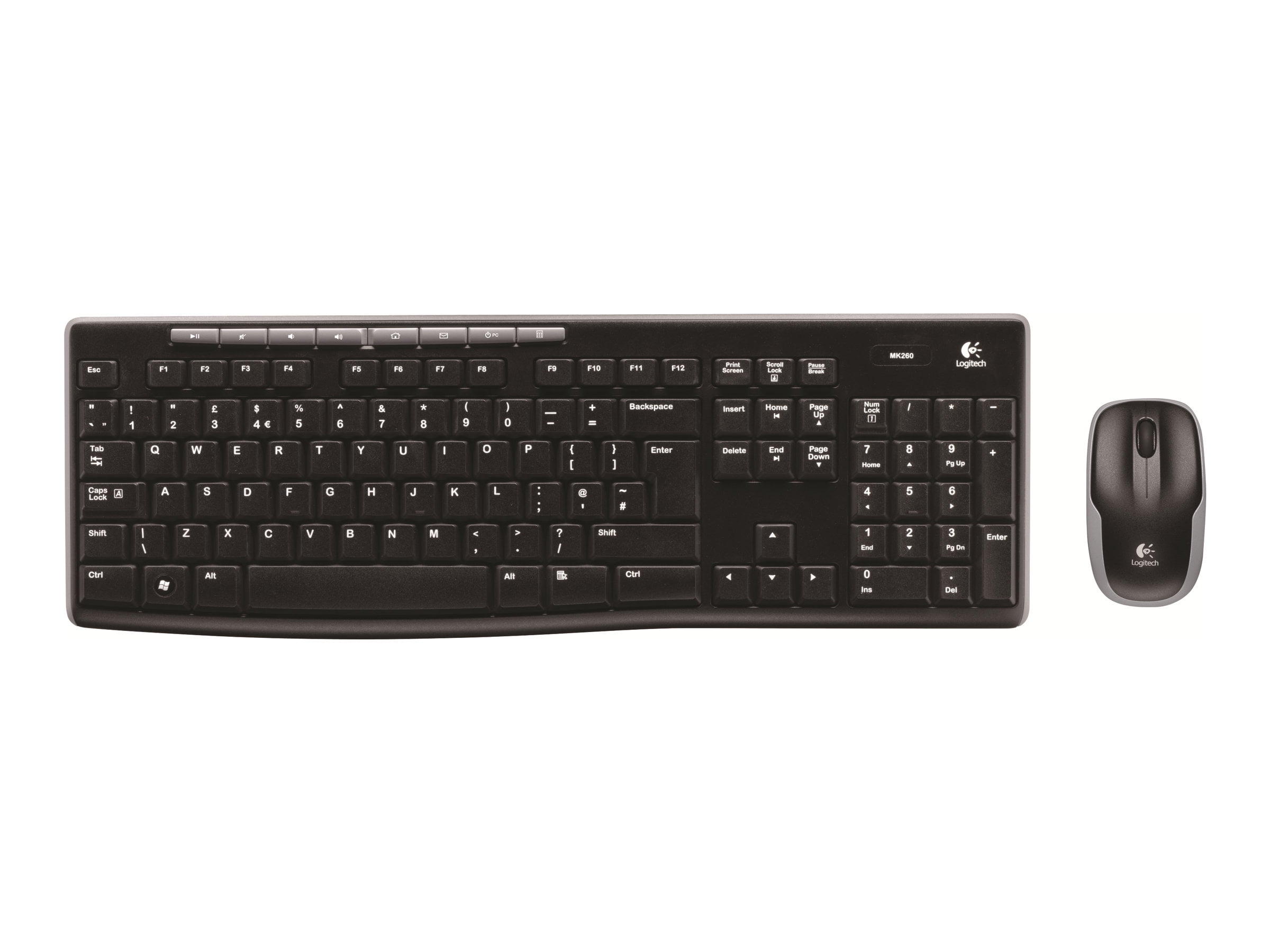 Logitech Wireless Combo MK260 Keyboard and mouse set wireless 2.4