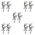 thumbnail image 2 of maskred 4piece Sleek Appearance Garland Clips For Mantle Stylish Multifunctional Stocking Hangers For Mantel Black 4PCS 5Set, 2 of 6