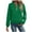 Green, variant on GaThRRgYP Fashionable Winter Jacket Autumn Ladies,Women's Casual Solid Long Sleeved Zipper Jacket Top Jacket Khaki S