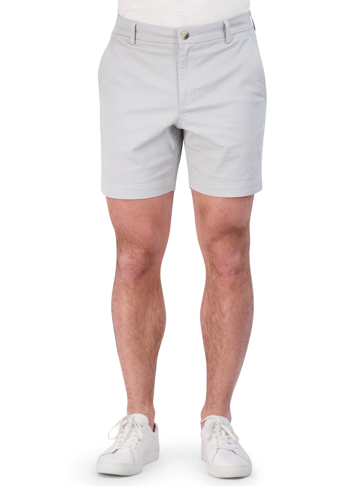 Chaps Men's Coastland Wash Stretch 9" Inseam Flat Front Shorts