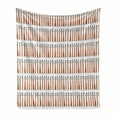 thumbnail image 1 of Ethnic Soft Flannel Fleece Throw Blanket, Repeating Folkloric Pattern with Women with Jugs, Cozy Plush for Indoor and Outdoor Use, 50" x 70", Orange Grey, by Ambesonne, 1 of 5