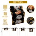 thumbnail image 6 of Burlap Table Runner 70 Inches Long,Thanksgiving Pumpkin Fall Maple Leaves Non-Slip Kitchen Table Runners for Dining Room Everyday Use Party Table Decorations Watercolor Sunflower on Black, 6 of 9