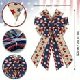 thumbnail image 3 of Peacheart 4th of July Patriotic Bow for Wreath, 21inch Large Stars and Stripes Tree Topper Bows for Memorial Day Independence Party Favors Supplise Home Office School Mailbox Wall Decor, 3 of 4