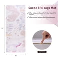 thumbnail image 2 of Avobird Yoga Mat, Non-Slip Design, Professional TPE Exericise Mat,72" x 24" 5mm Thick, Multi-Purpose Workout Mat for Women, Pilates Fitness and Floor Exercises(Pink Flower), 2 of 4