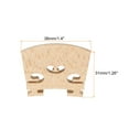 thumbnail image 2 of Puente de violín Uxcell de madera de arce para violín de 1/8, paquete de 2, 2 of 6