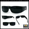 thumbnail image 2 of Mens Mad Dog Narrow Rectangle 90s Street Gangster Shade Sunglasses Matte Black, 2 of 8