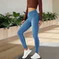 thumbnail image 2 of hoksml Women's High Waisted Skinny Jeans Stretch Denim Leggings Tummy Control Casual Yoga Pants with Pockets, 2 of 9
