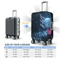 thumbnail image 4 of Kdxio Heart Axolotl Pattern Luggage Cover for Travel,Elastic and Durable,Fits 18-32 Inch,Anti-Scratch Suitcase Protector-No luggage included, 4 of 5
