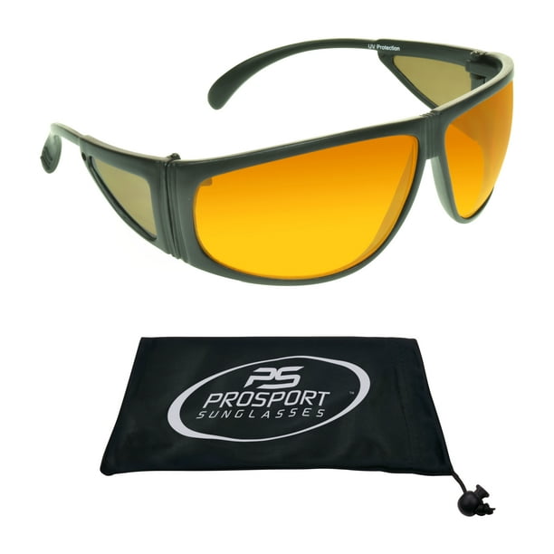proSPORT Aviator Sunglass Blue Light Blocker HD Amber Copper Side Lens
