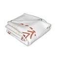 thumbnail image 3 of XMXT Throw Blanket, Abstract Pine Leaf Graffiti Machine Washable Blankets for Sofa, 50 x 40 inches, 3 of 9