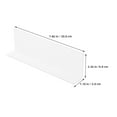 thumbnail image 2 of LITINKIMI 10Pcs Clear Shelf Dividers Plastic L Shape Separators for Wardrobe and Retail Shelves, 2 of 8