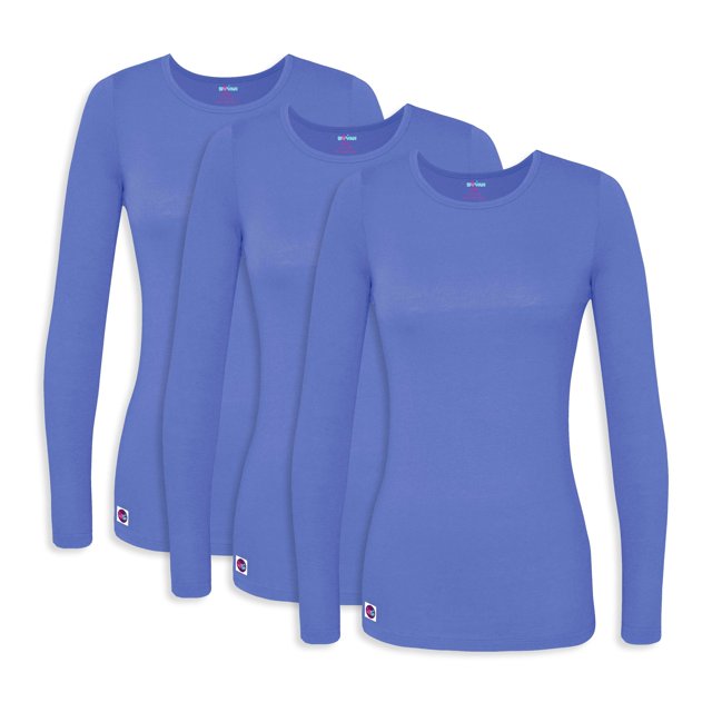 Sivvan Lot de 3 T-Shirts à Manches Longues Confort pour Femmes