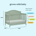 thumbnail image 7 of daVinci Charlie 4-in-1 Convertible Crib in Light Sage, 7 of 7