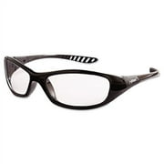 KleenGuard V40 HellRaiser Safety Glasses, Black Frame, Clear Lens,Each