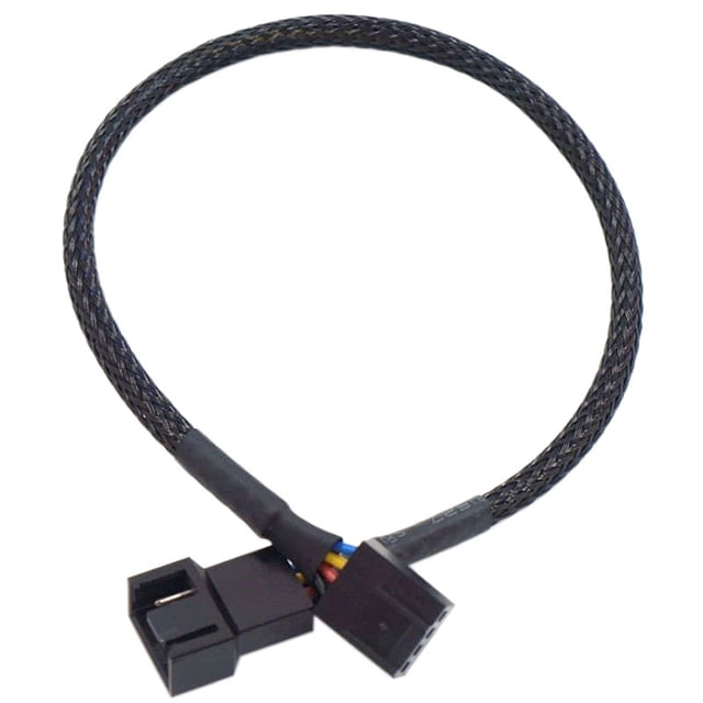 Cable de extensión del ventilador con control de temperatura, caja de la computadora, cable de conexión del ventilador de refrigeración, cable de alimentación del ventilador de malla