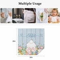 thumbnail image 5 of Spring Easter Cloth Napkins, Rabbit Ears Foot Colorful Eggs Wooden Plank Washable and Reusable Dinner Napkins Set of 2, Table Napkin for Kitchen Party Birthday Wedding Hotel Housewarming 20"x20", 5 of 9