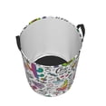 thumbnail image 3 of Goofa Fun Animal with Unicorn Printed Circular Hamper,Laundry Basket with Handles,Storage Baskets Foldable,Large Capacity Laundry Hamper-Small, 3 of 8