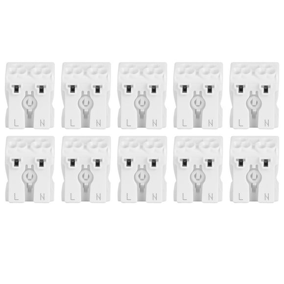 Yazoeia 10pcs 923-2P Quick Push-in Spring Terminal Block Electrical Wire Cable Connector GY228-47573