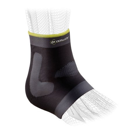 DonJoy Performance Deluxe Knit Ankle Compression Sleeve with J Buttress and Closed Heel for Mild Sprains, Strains, Inflammation, Swelling, Tendonitis, Arthritis - Large