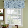 thumbnail image 4 of 2 Pack Valances for Windows, Navy Blue Starfish Window Valances for Living Room/Bedroom/Bathroom, Coastal Ocean Summer Sea Nautical Light Filtering Kitchen Curtain Valance 42"W x18" L, 4 of 9