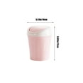 thumbnail image 3 of Mini Desktop Trash Can with Lid - Small Push-Type Double Bucket for Office Desk, Kitchen Counter & Bathroom Vanity, 3 of 6