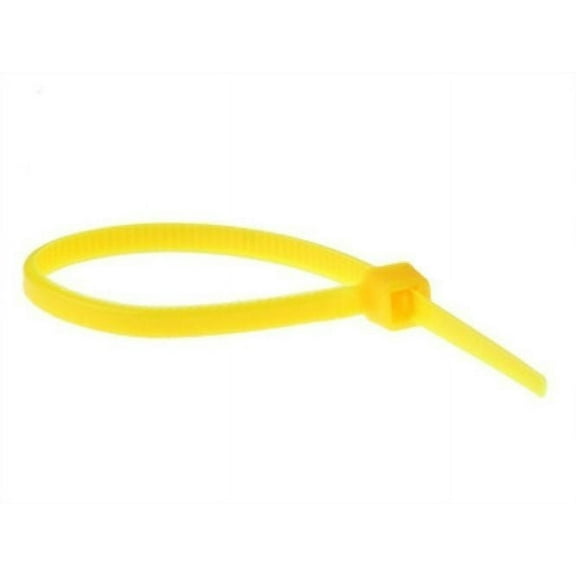 4", 18 lb. Yellow Cable Ties - (pack of 100)