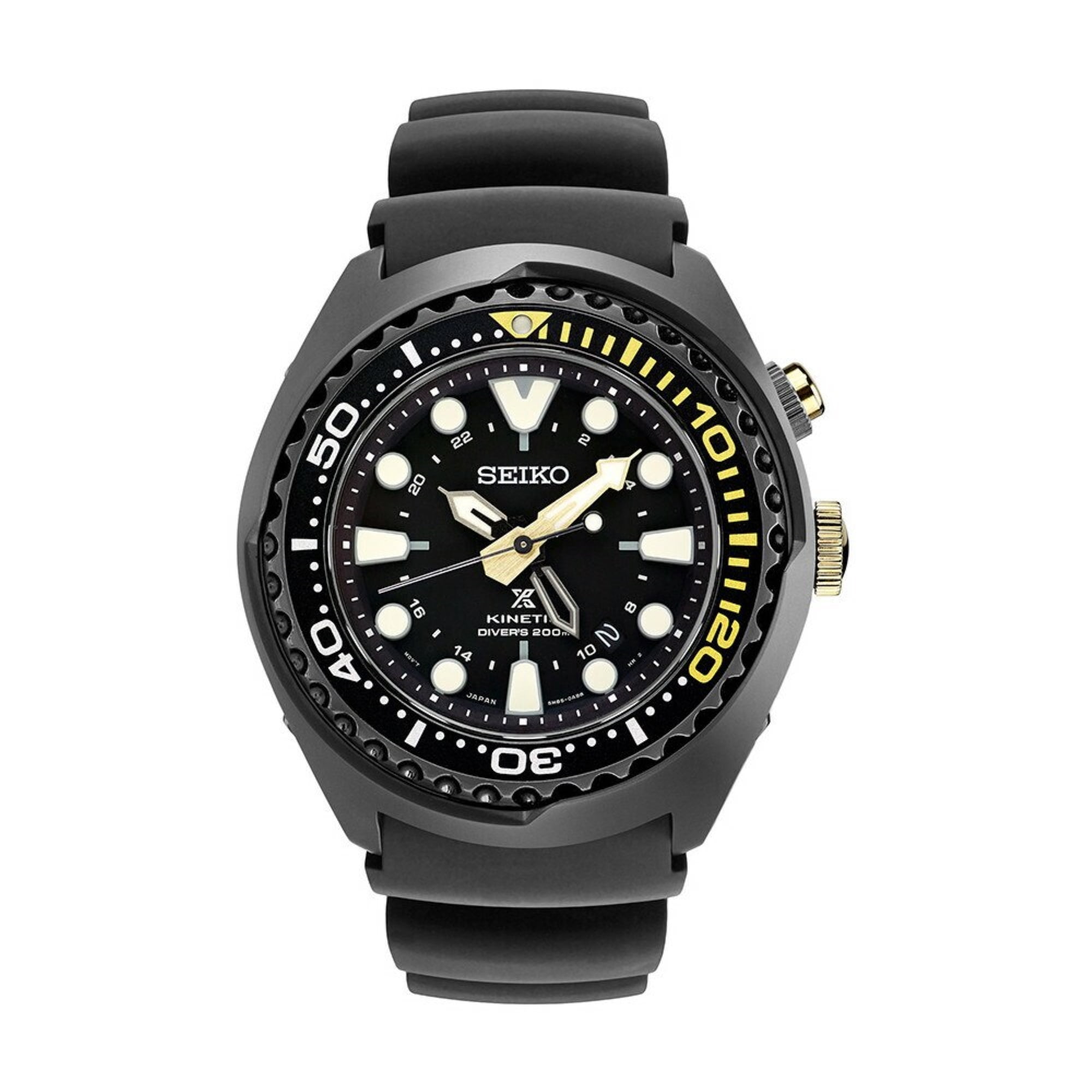 Seiko Men's SUN045 Stainless Steel Kinetic Diver GMT 50th Anniversary Watch  - Walmart.com