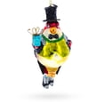 thumbnail image 2 of Penguin in Black Hat Glass Christmas Ornament, 2 of 6