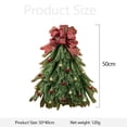 thumbnail image 2 of Corona Navidad Hecha A Mano Con Lazo Y Guirnalda Flores (B, 2 of 4