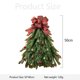 thumbnail image 2 of Corona Navidad Hecha A Mano Con Lazo Y Guirnalda Flores (B, 2 of 4